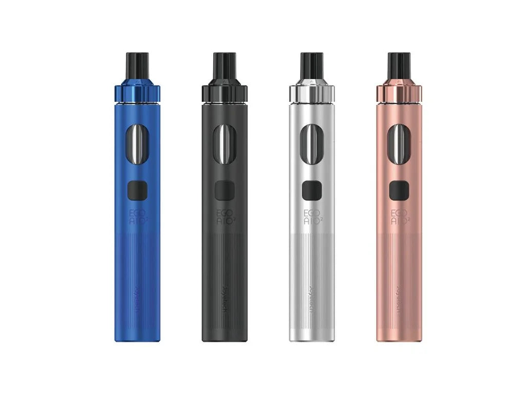 Joyetech eGo AIO 2 v barvách Rich Blue, Mysterious Black, Shiny Silver a Rose Gold