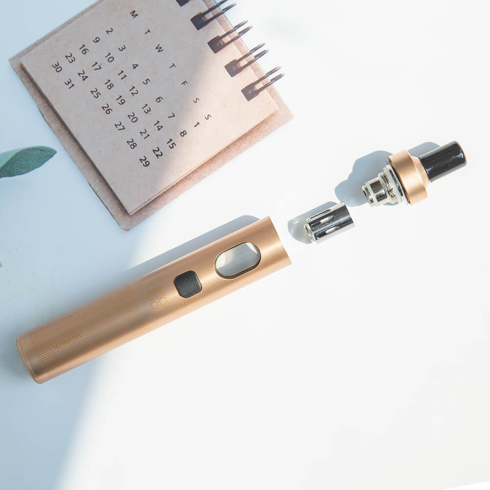 Rozložená elektronická cigareta Joyetech eGo AIO 2 s vyměnitelnou žhavicí hlavou BFC Mesh