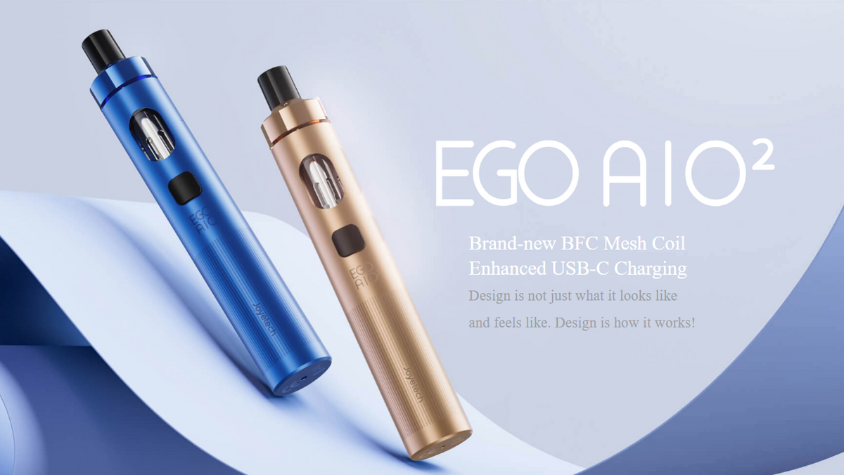 Joyetech eGo AIO 2 MTL e-cigareta s BFC Mesh hlavou, baterií 1700 mAh a USB-C nabíjením