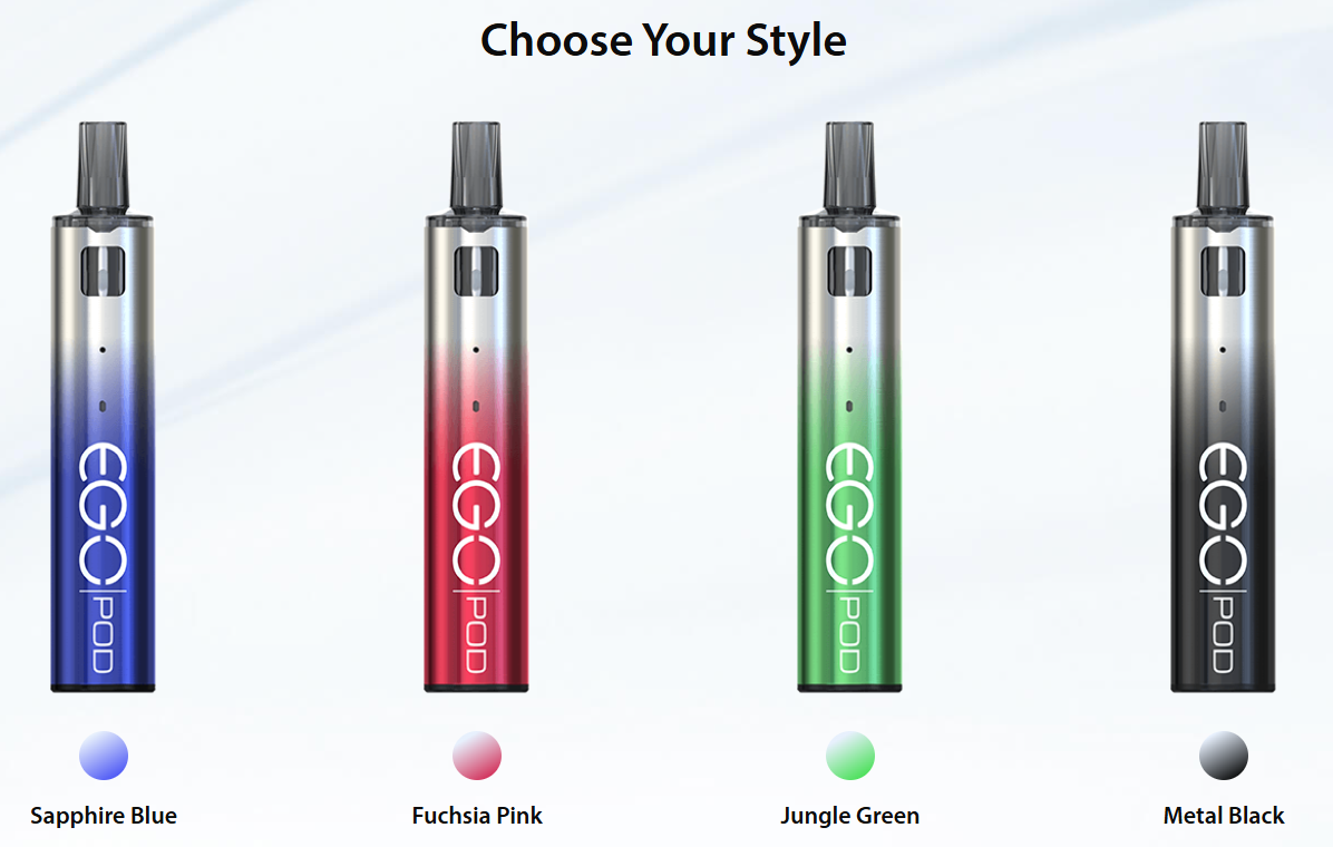 Barevné varianty elektronické cigarety Joyetech eGo AIO AST Pod s baterií 1000 mAh