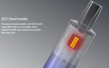 AST Steel mesh cartridge elektronické cigarety Joyetech eGo AIO AST pro MTL vapování