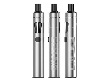 Stříbrná e-cigareta Joyetech eGo AIO ECO Friendly s micro USB nabíjením a funkcí passthrough