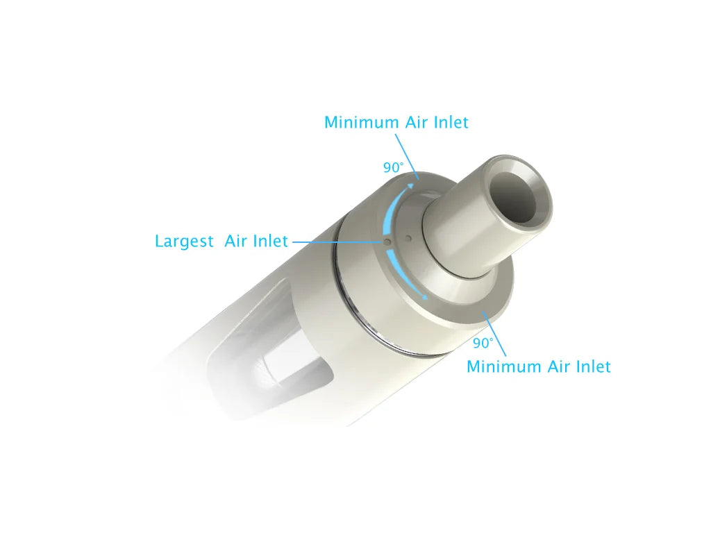 Nastavitelný přívod vzduchu na MTL e-cigaretě Joyetech eGo AIO ECO Friendly 1700 mAh