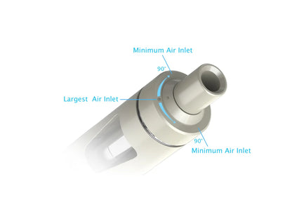 Nastavitelný přívod vzduchu na MTL e-cigaretě Joyetech eGo AIO ECO Friendly 1700 mAh