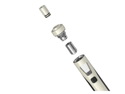 Rozložený tank e-cigarety Joyetech eGo AIO ECO Friendly při výměně žhavicí hlavy BF SS316