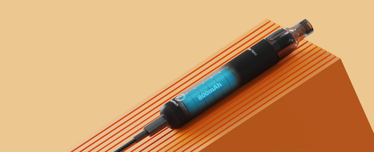 Černá POD e-cigareta Joyetech eGo Nano s baterií 800 mAh a nabíjením prostřednictvím USB-C kabelu