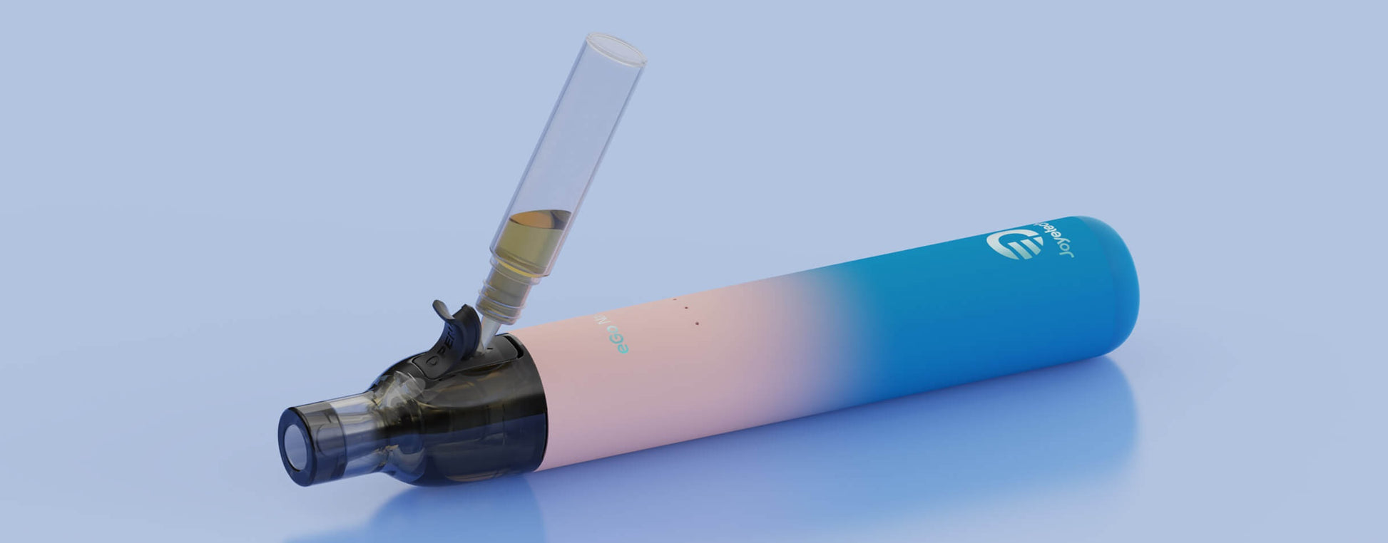 Dolévání eliquidu do ecigarety, ukázky pro náhradní cartridge Joyetech eGo Nano 2 ml pro MTL