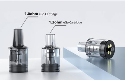 Kompatibilní cartridge Joyetech eGo Pod s odporem 1,0 a 1,2 ohm pro plnitelnou POD e-cigaretu