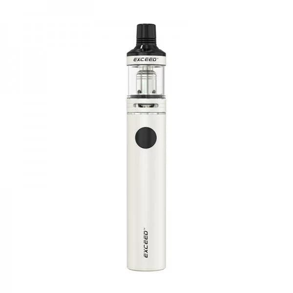 Bílá pen-style e-cigareta Joyetech Exceed D19 s regulací vzduchu a vyměnitelnou žhavicí hlavou EX