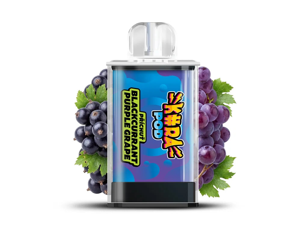 Dvě náplně KURA POD Blackcurrant Purple Grape po 2 ml s celkovou výdrží až 1800 potahů