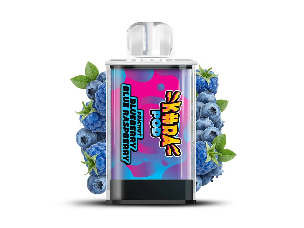 Dvě náplně KURA POD Blueberry Blue Raspberry po 2 ml s celkovou výdrží až 1800 potahů