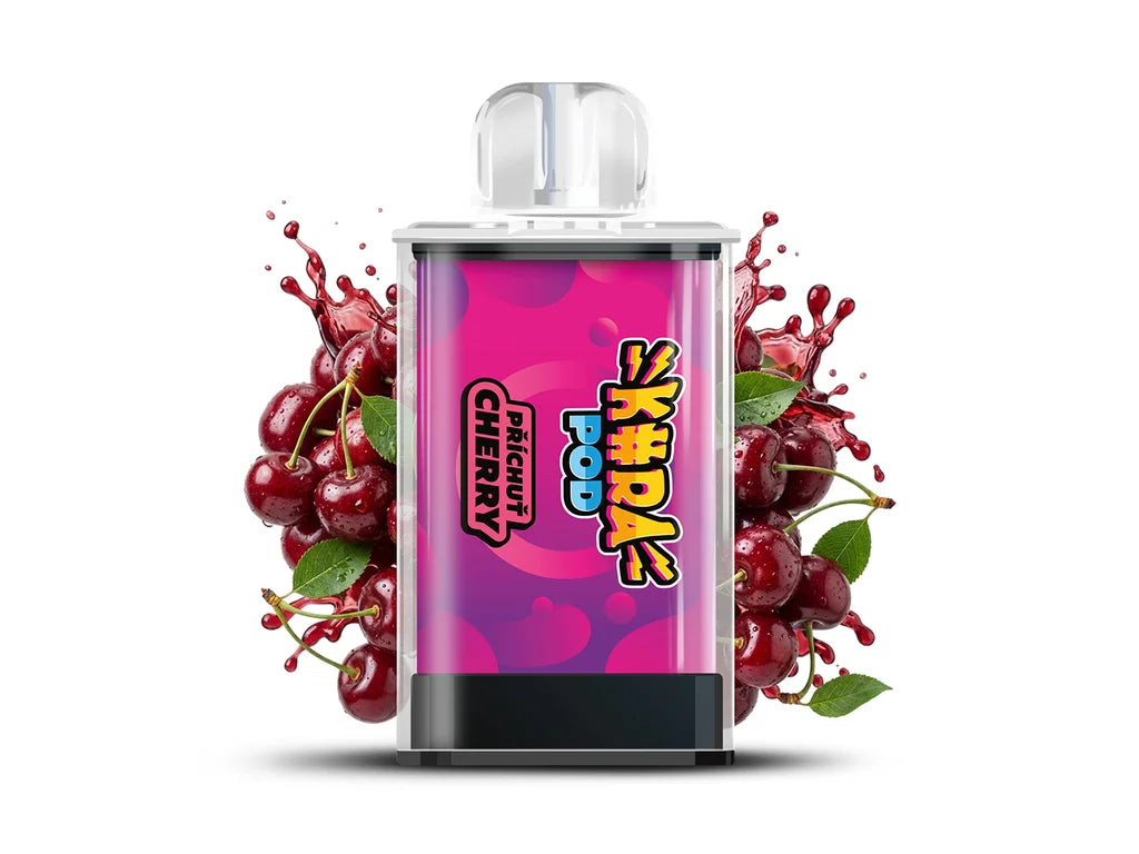 Dvě náplně KURA POD Cherry po 2 ml s celkovou výdrží až 1800 potahů