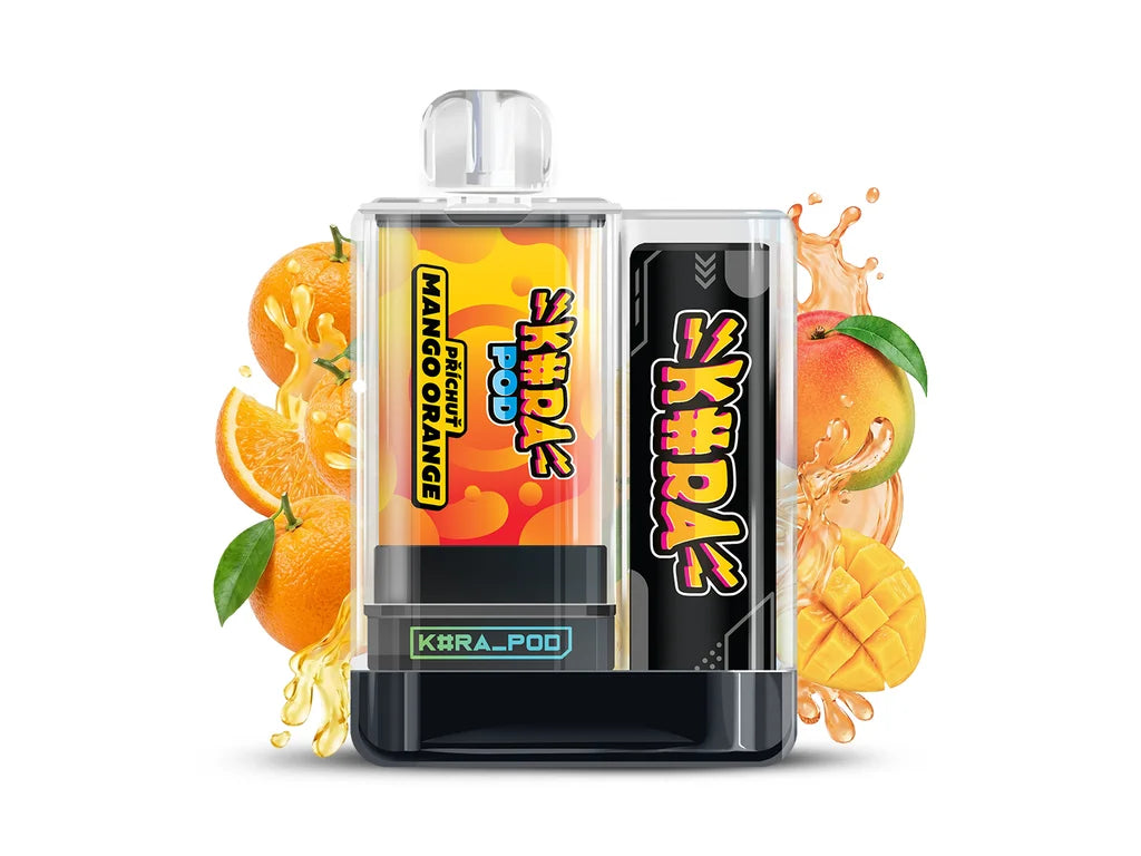 KURA POD KIT Mango Orange s baterií 500 mAh a nabíjením přes USB-C