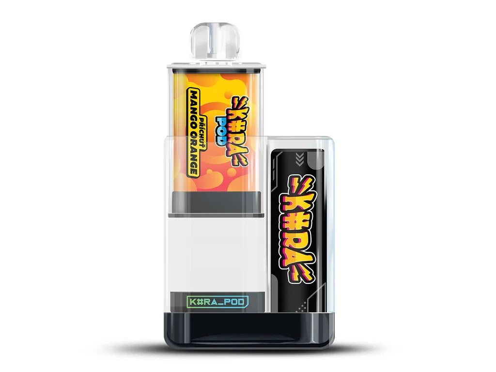 Obsah balení KURA POD KIT Mango Orange se zařízením a předplněnou náplní 2 ml
