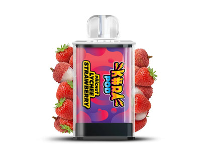 Dvě náplně KURA POD Lychee Strawberry po 2 ml s celkovou výdrží až 1800 potahů
