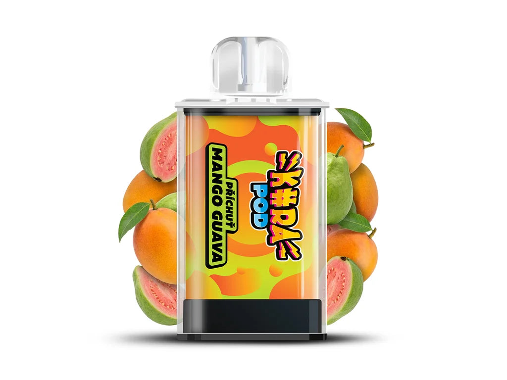 Dvě náplně KURA POD Mango Guava po 2 ml s celkovou výdrží až 1800 potahů