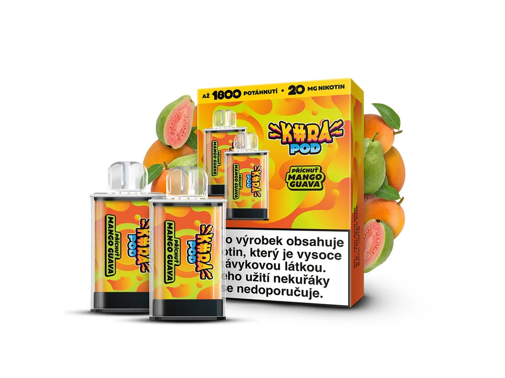 KURA POD Mango Guava předplněné náhradní pody s příchutí mango a guava, 20 mg/ml