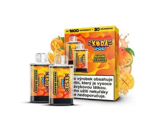 KURA POD Mango Orange předplněné náhradní pody s příchutí mango a pomeranč, 20 mg/ml