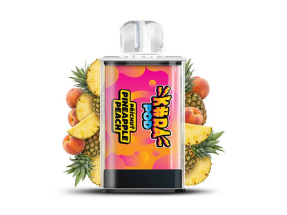Dvě náplně KURA POD Pineapple Peach po 2 ml s celkovou výdrží až 1800 potahů