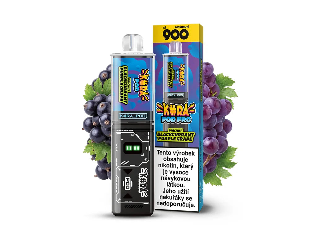KURA POD PRO KIT Blackcurrant Purple Grape s baterií 650 mAh a nabíjením přes USB-C