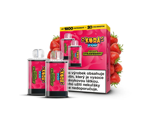 KURA POD Strawberry předplněné náhradní pody s příchutí jahoda, 20 mg/ml