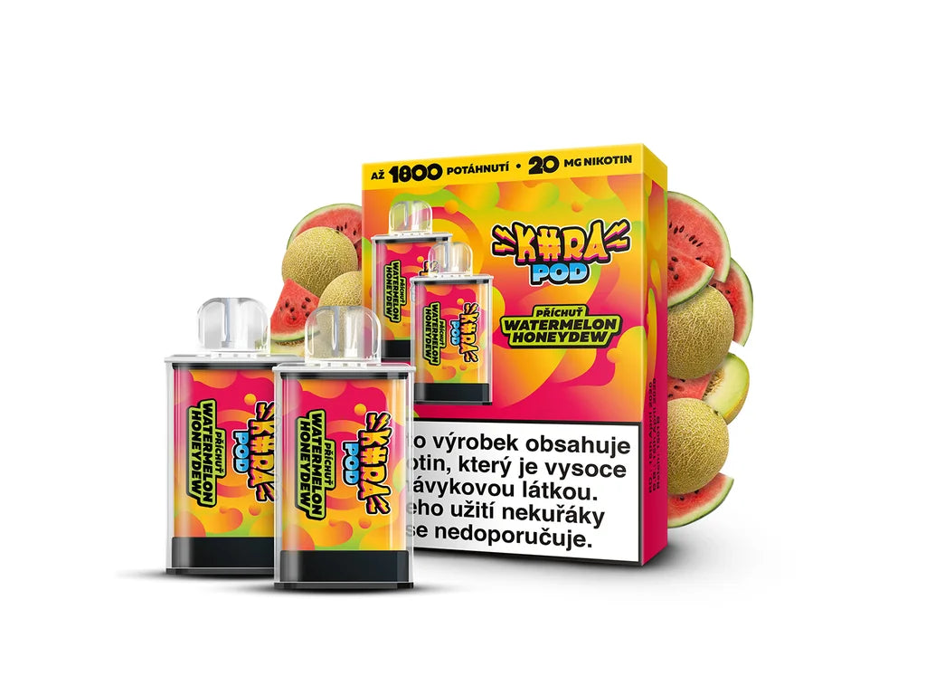 KURA POD Watermelon Honeydew předplněné náhradní pody s příchutí vodní a medový meloun, 20 mg/ml