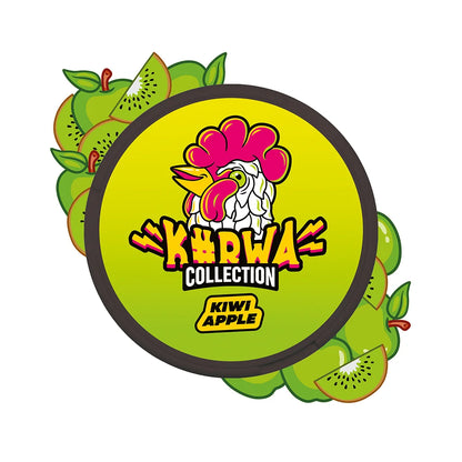 Detail dózy KURWA COLLECTION Kiwi Apple s kombinací exotického kiwi a svěžího jablka