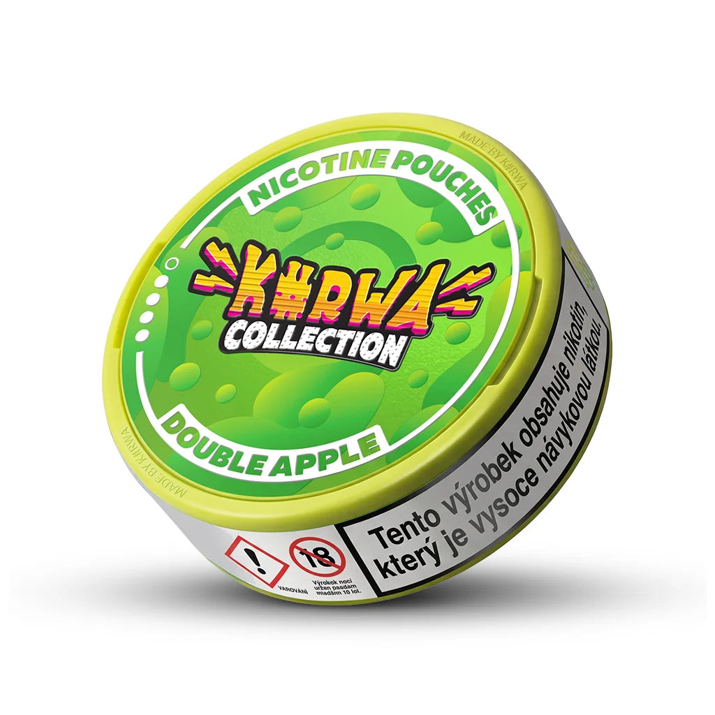 KURWA COLLECTION Double Apple nikotinové sáčky s příchutí sladkých a svěžích jablek, 12 mg na sáček