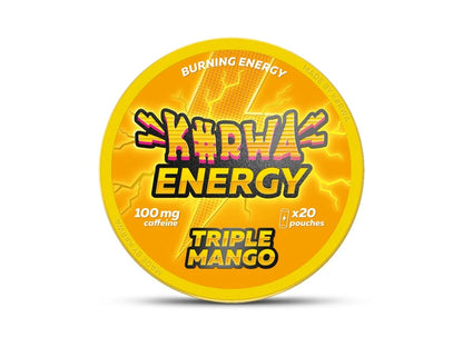Kofeinové sáčky KURWA ENERGY TRIPLE MANGO s mangovou příchutí