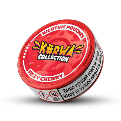 KURWA COLLECTION Fizzy Cherry nikotinové sáčky s perlivou třešňovou příchutí, 12 mg na sáček