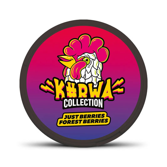 KURWA COLLECTION Just Berries Forest Berries nikotinové sáčky s chutí lesního ovoce, 12 mg na sáček