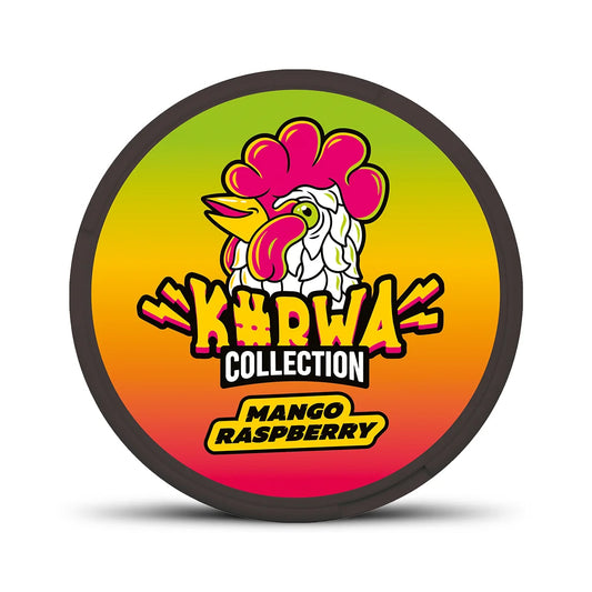 KURWA COLLECTION Mango Raspberry nikotinové sáčky s mangem a malinou, 12 mg na sáček