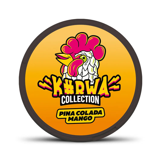 KURWA COLLECTION Pina Colada Mango nikotinové sáčky s mangem a kokosem, 12 mg na sáček