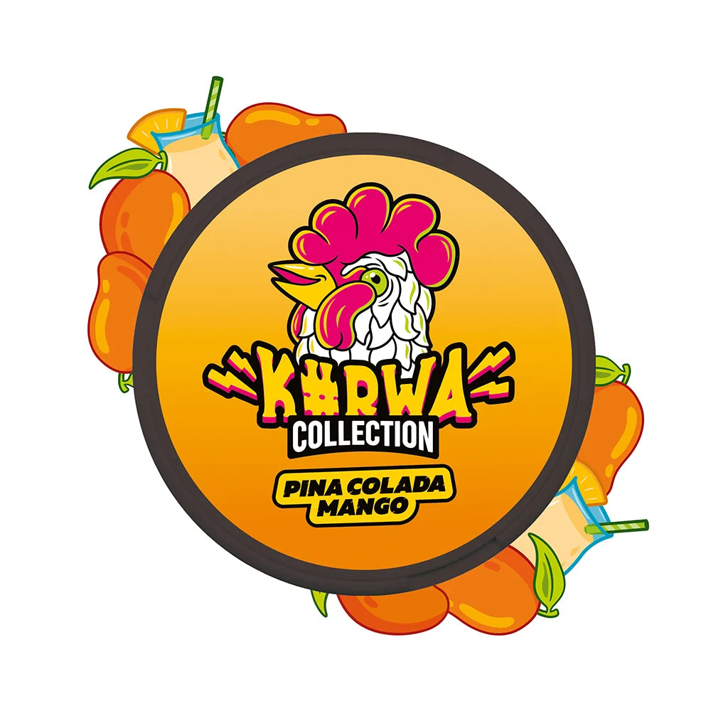 KURWA Pina Colada Mango slim nikotinové sáčky s tropickou příchutí, balení 20 kusů