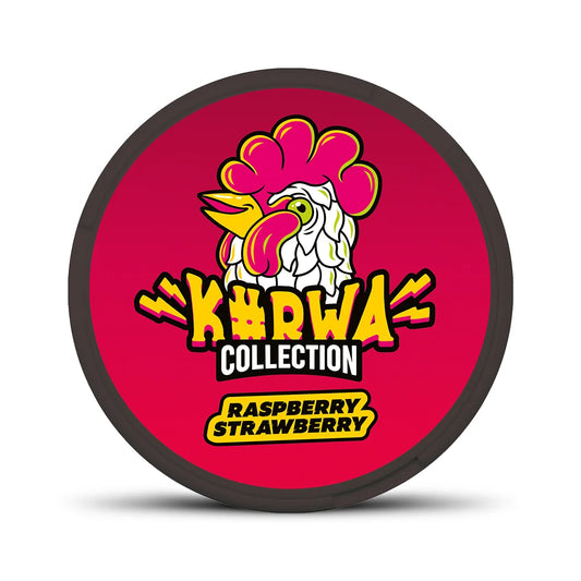 KURWA COLLECTION Raspberry Strawberry nikotinové sáčky s malinou a jahodou, 12 mg na sáček