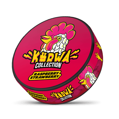 Nikotinové sáčky Kurwa Collection Raspberry Strawberry – kombinace jahody a maliny, slim formát