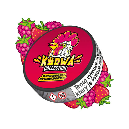 KURWA Raspberry Strawberry slim nikotinové sáčky s ovocnou příchutí, balení 20 kusů