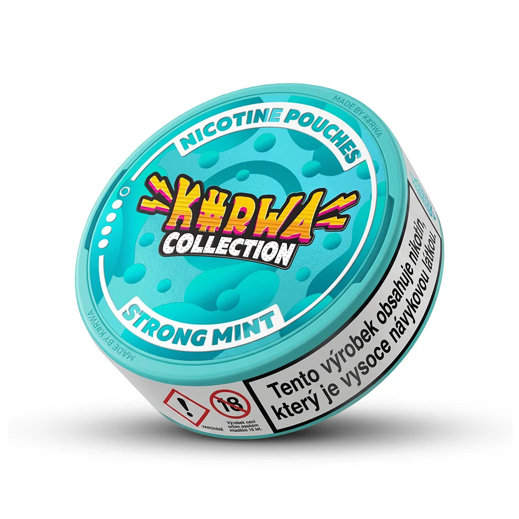 KURWA COLLECTION Strong Mint nikotinové sáčky s intenzivní mátovou chutí, 12 mg na sáček