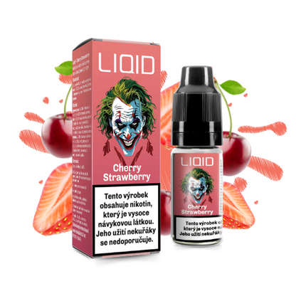 LIO LIQUID Salt Cherry Strawberry e-liquid 10 ml – jahoda a třešeň, pro MTL a pod systémy