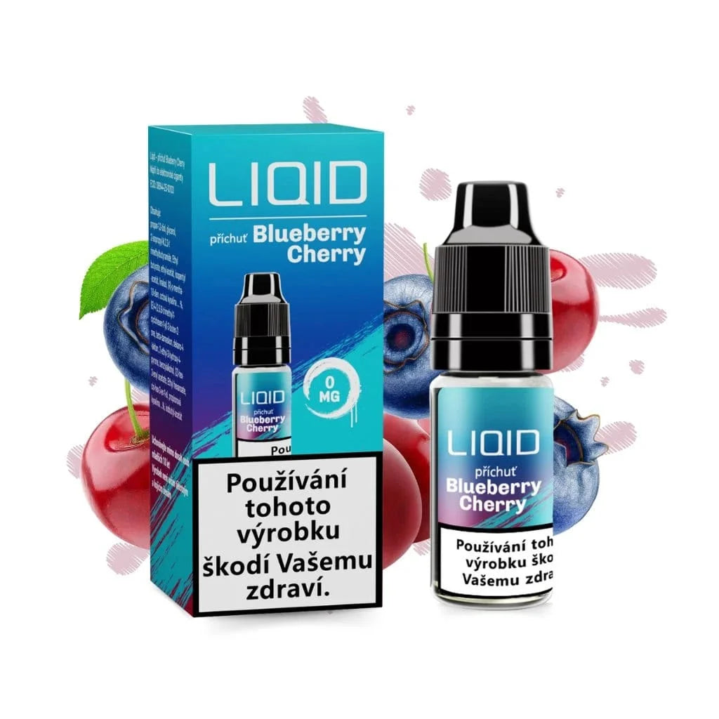 LIO LIQUID Blueberry Cherry 0 mg e-liquid bez nikotinu s příchutí borůvky a třešně