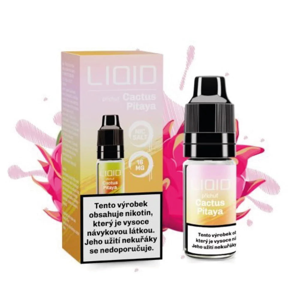 LIO LIQUID Salt Cactus Pitaya e-liquid 10 ml 16 mg s nikotinovou solí, dračím ovocem a kaktusem