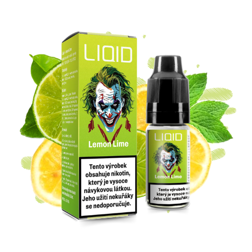 LIO LIQUID Salt Lemon Lime e-liquid 10 ml – osviežujúca kombinácia sladko-kyslého citróna a limetky, ideálna pre MTL a pod systémy