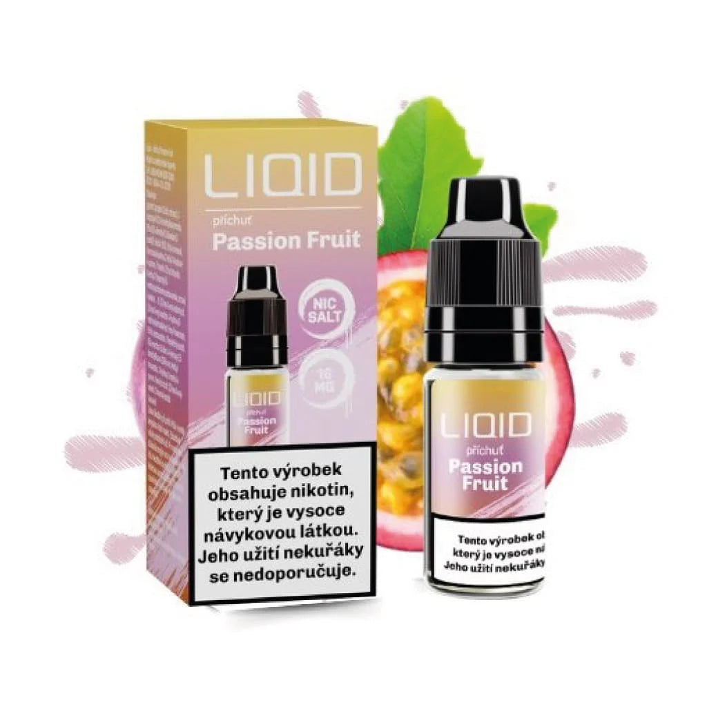 LIO LIQUID Salt Passion Fruit e-liquid 10 ml 16 mg s nikotinovou solí a příchutí maracuji