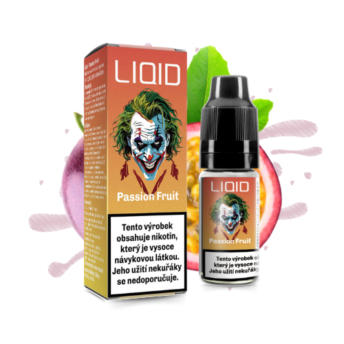 LIO LIQUID Salt Passion Fruit e-liquid 10 ml – sladká a šťavnatá maracuja s tropickým ovocným zážitkem, ideální pro MTL i pod systémy