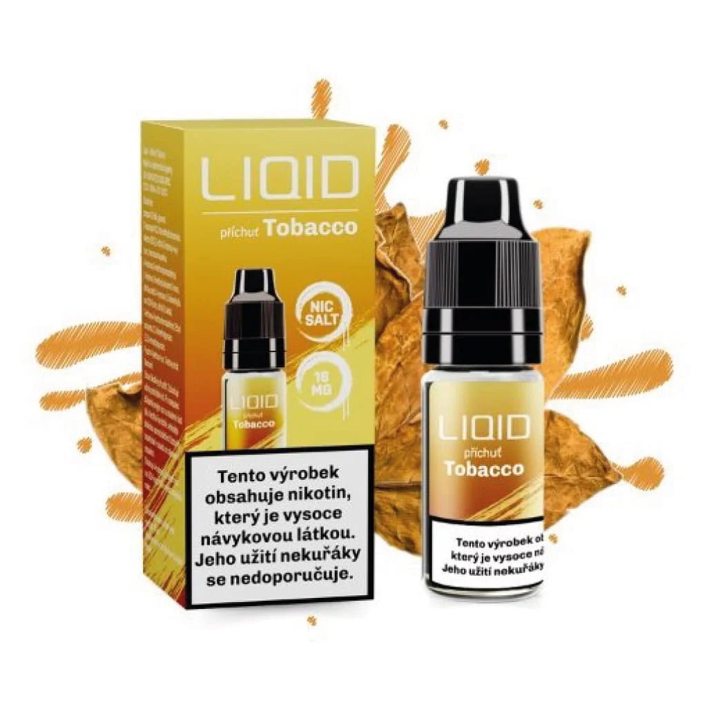 LIO LIQUID Salt Tobacco e-liquid 10 ml 16 mg s nikotinovou solí a tabákovou příchutí