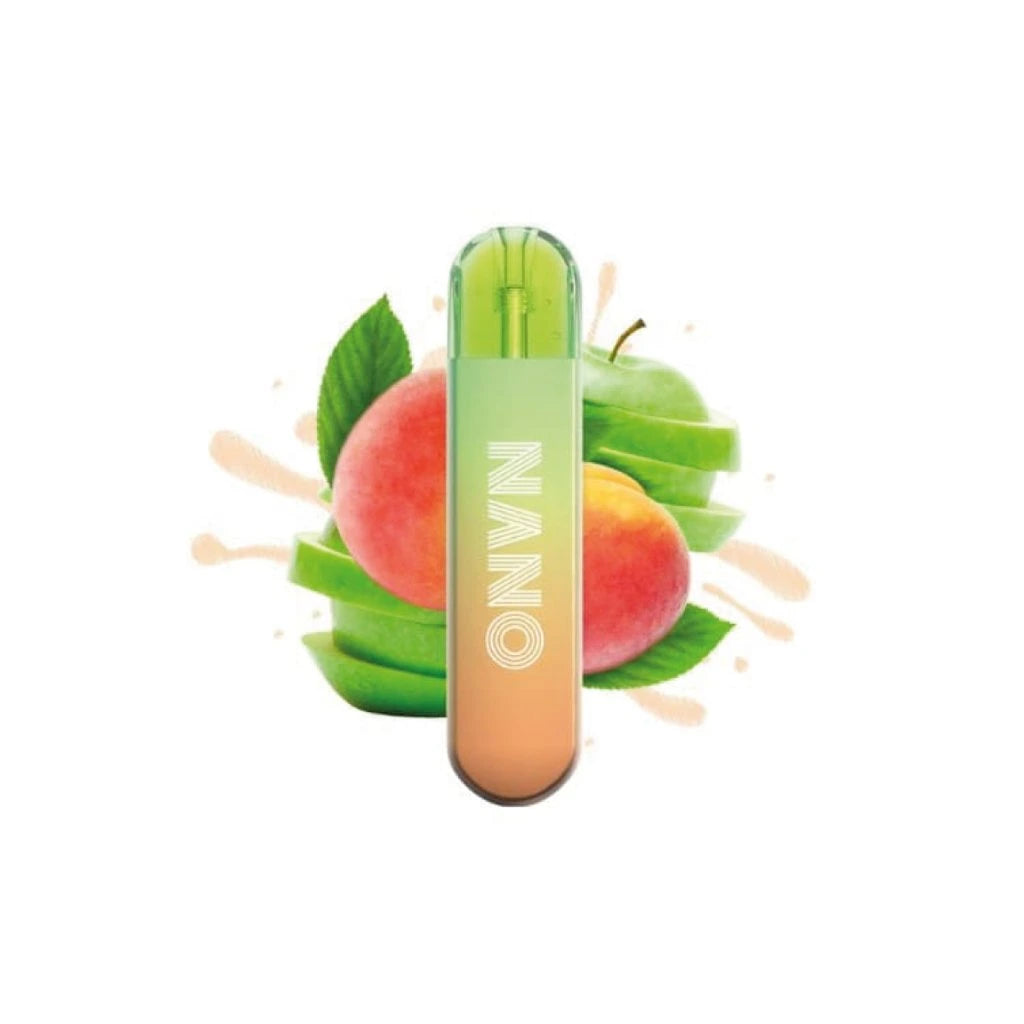 LIO NANO PRO Apple Peach ovocná vape s mesh spirálkou a výdrží až 1200 potahů