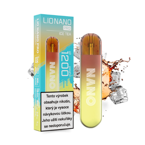 LIO NANO PRO Ice Tea jednorázová elektronická cigareta s příchutí ledového čaje