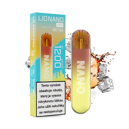 LIO NANO PRO Ice Tea jednorázová elektronická cigareta s příchutí ledového čaje
