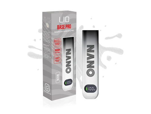 Stříbrná POD e-cigareta LIO POD BASE PRO Moon 550 mAh s barevným displejem