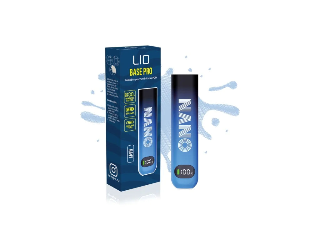 Tmavě modrá POD e-cigareta LIO POD BASE PRO Navy 550 mAh s barevným displejem